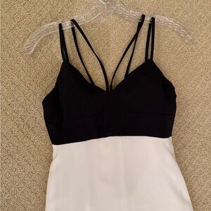 Jill Stuart Black and Cream Gown